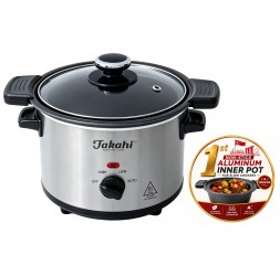 Electric Slow Cooker, 1.5-Litre - Non-Stick Aluminum Inner Pot